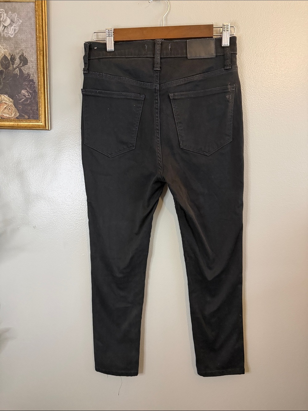 Madewell 10” High-Rise Skinny Jeans Black Size 27 Stretch Denim - Picture 8 of 8